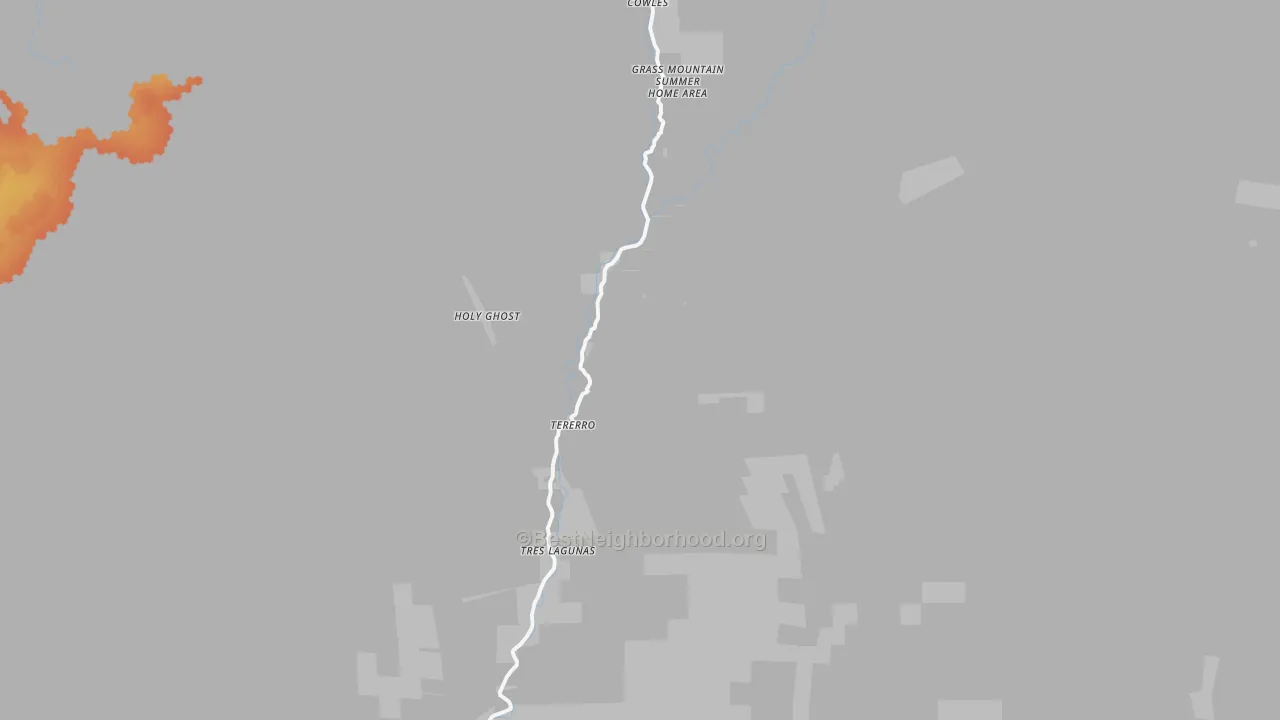 Bike Grade map of 87573, NM