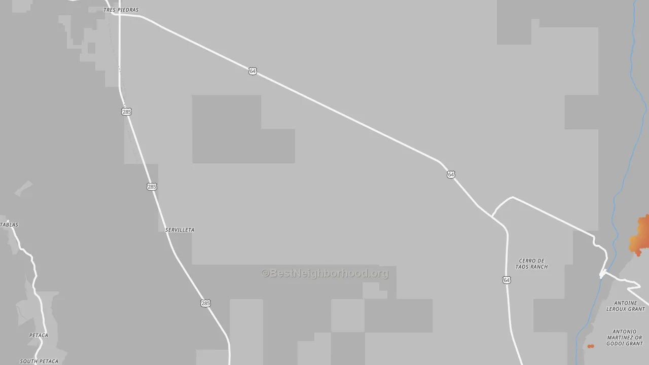 Bike Grade map of 87577, NM