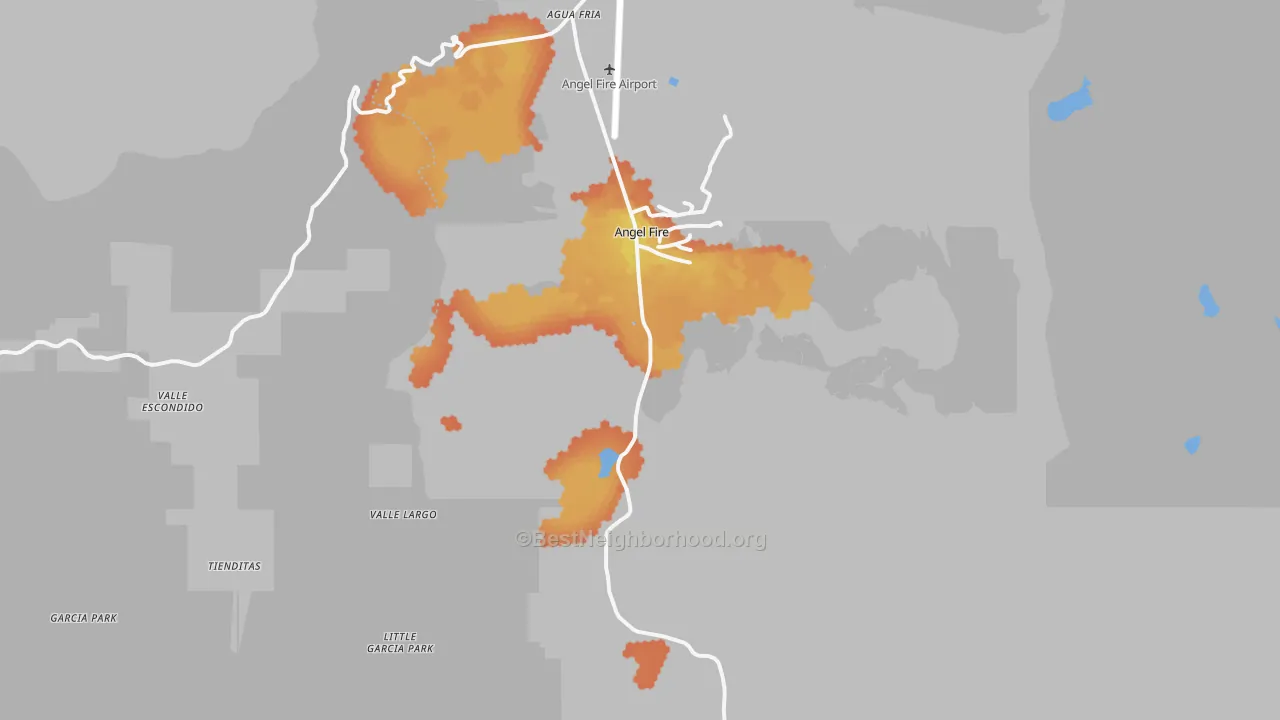 Bike Grade map of 87710, NM