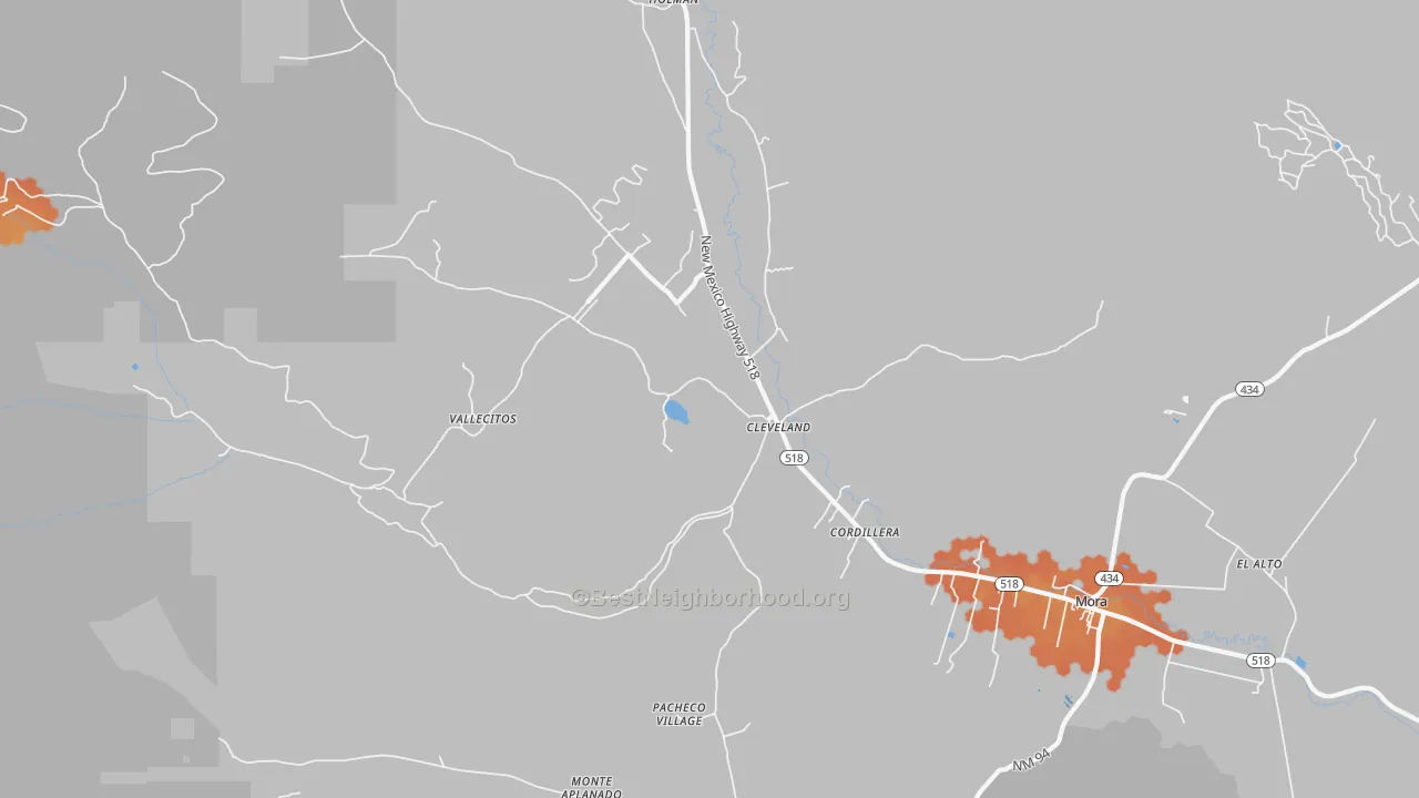 Bike Grade map of 87715, NM