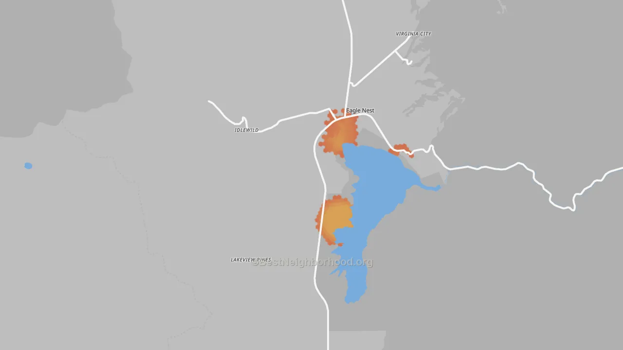 Bike Grade map of 87718, NM
