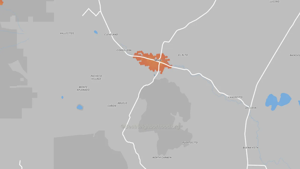 Bike Grade map of 87732, NM