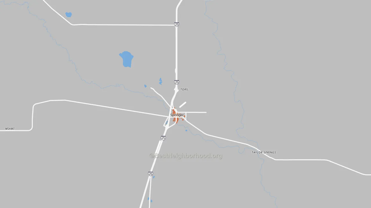 Bike Grade map of 87747, NM
