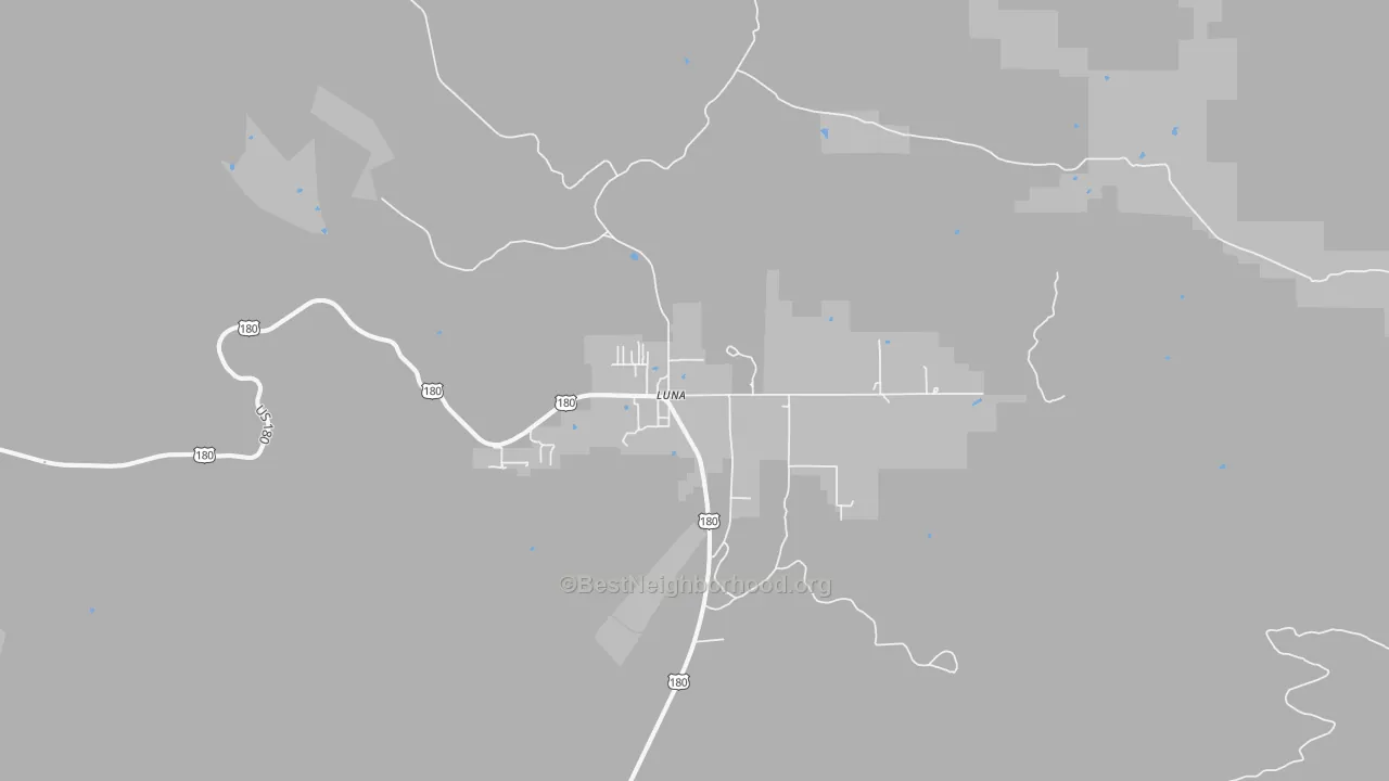 Bike Grade map of 87824, NM