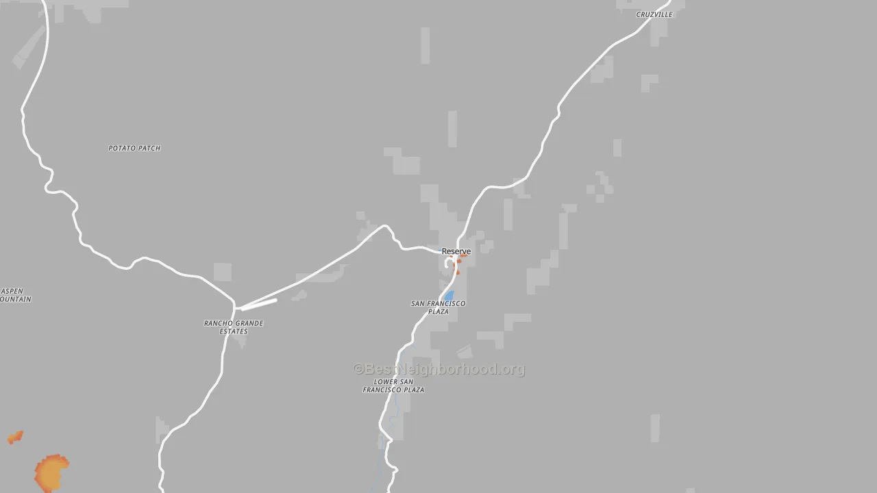 Bike Grade map of 87830, NM