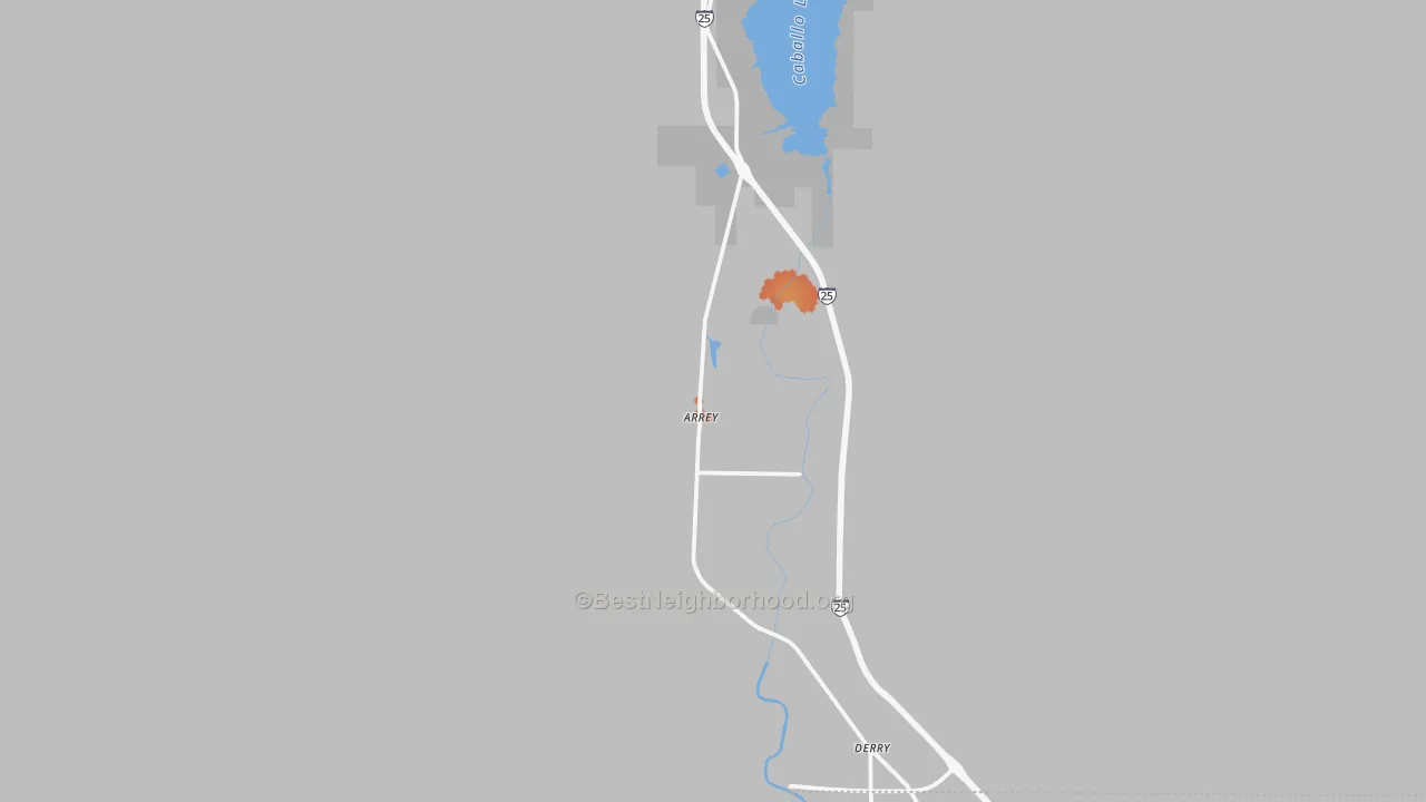 Bike Grade map of 87930, NM
