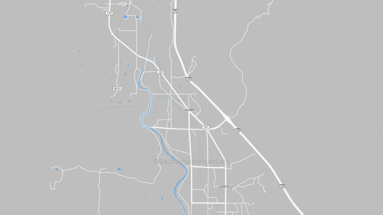 Bike Grade map of 87933, NM