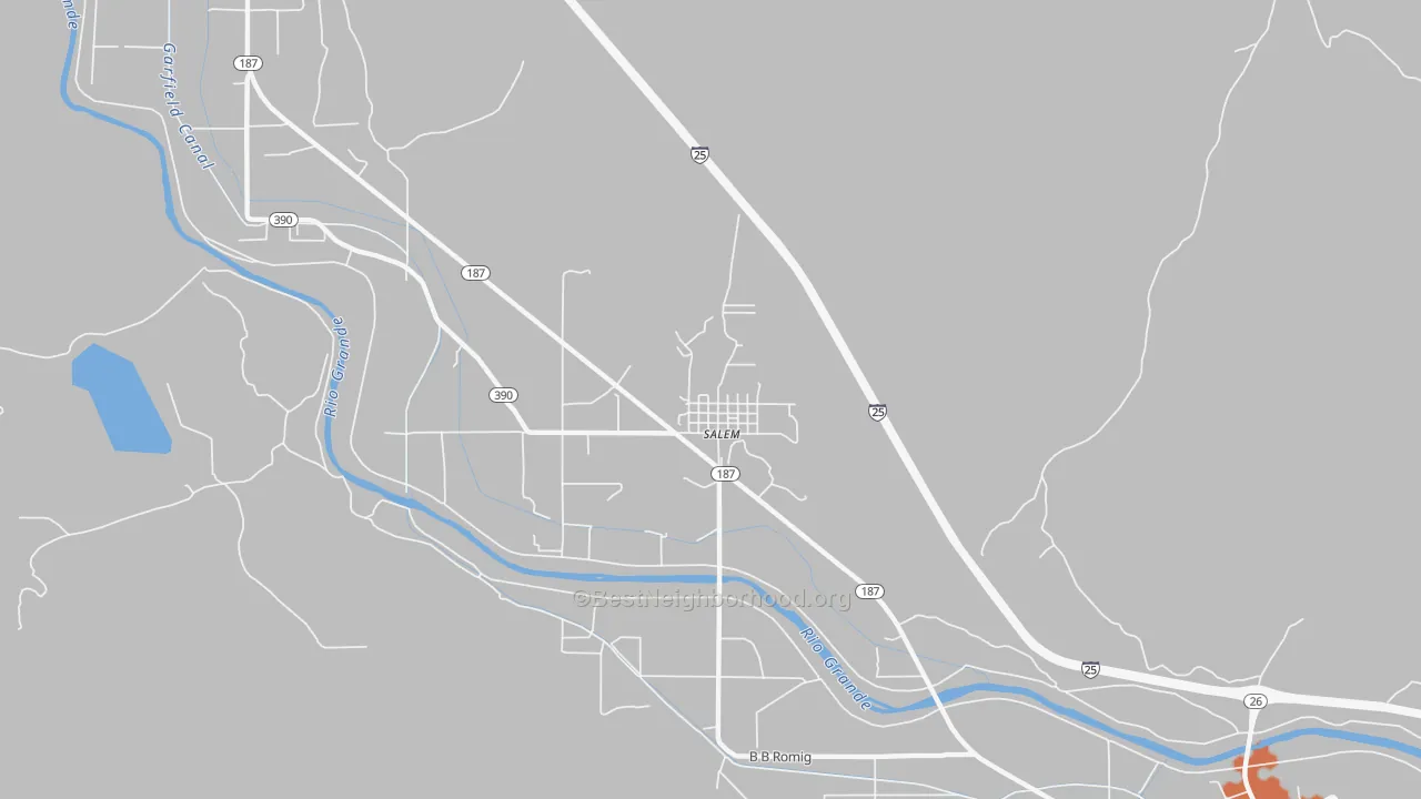 Bike Grade map of 87941, NM