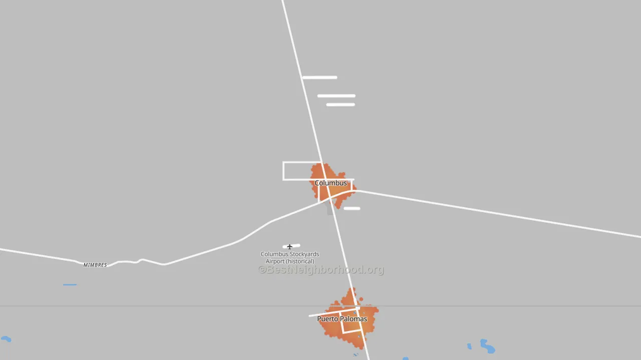 Bike Grade map of 88029, NM