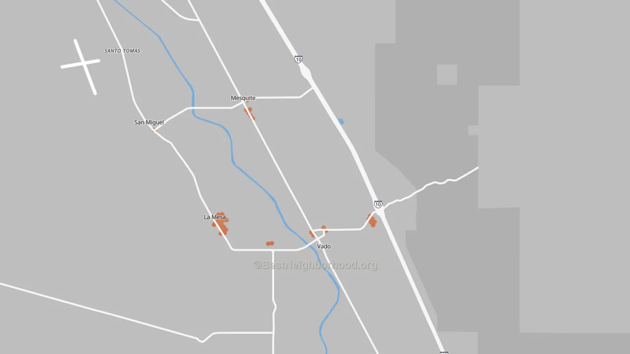 Bike Grade map of 88048, NM