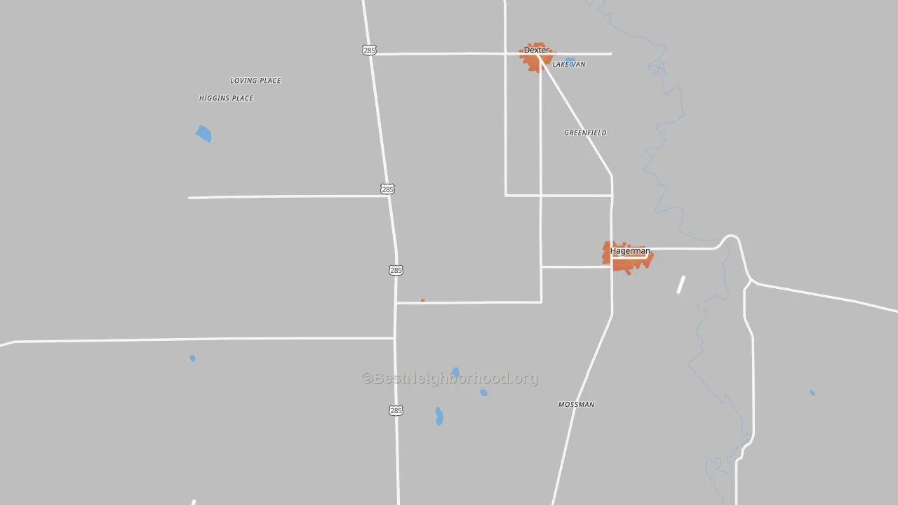 Bike Grade map of 88232, NM