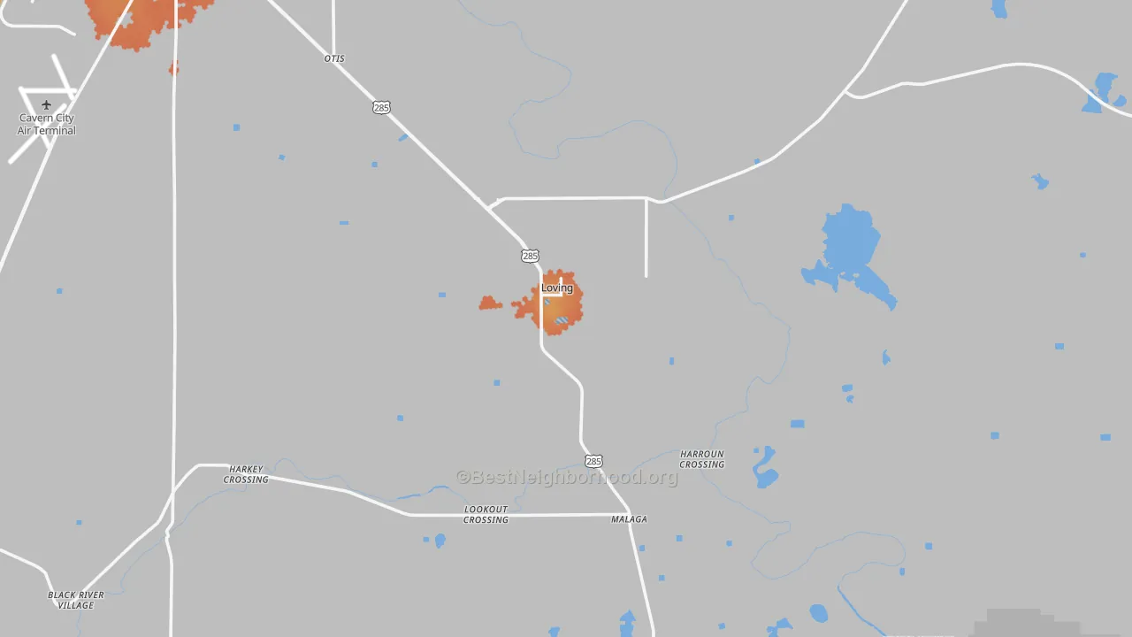 Bike Grade map of 88256, NM