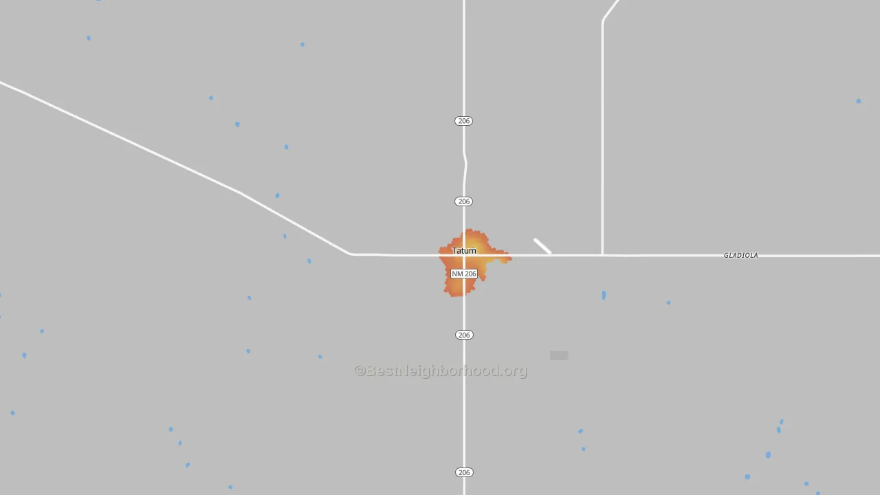 Bike Grade map of 88267, NM