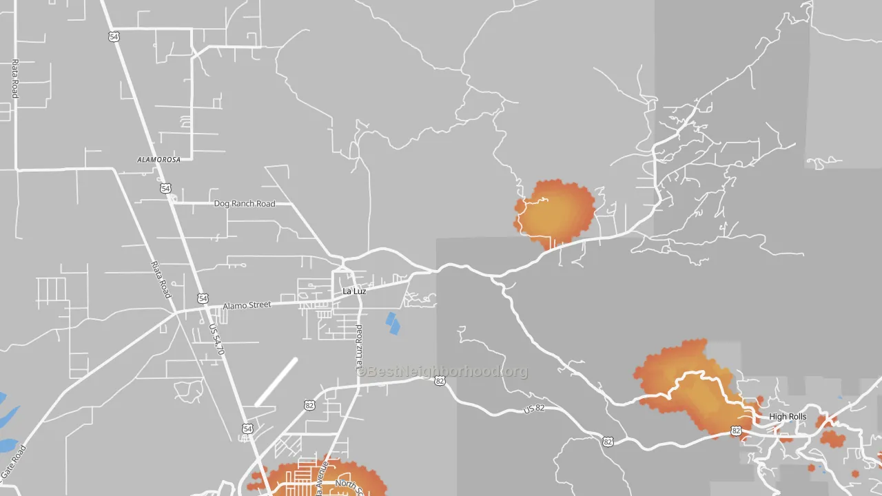 Bike Grade map of 88337, NM