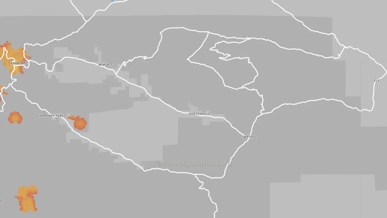 Bike Grade map of 88339, NM