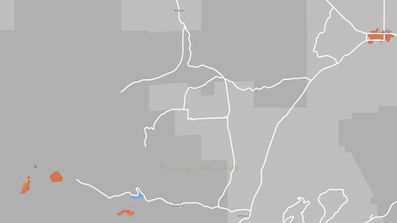 Bike Grade map of 88341, NM