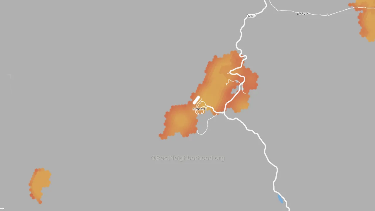 Bike Grade map of 88349, NM