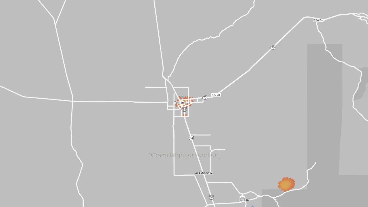 Bike Grade map of 88352, NM