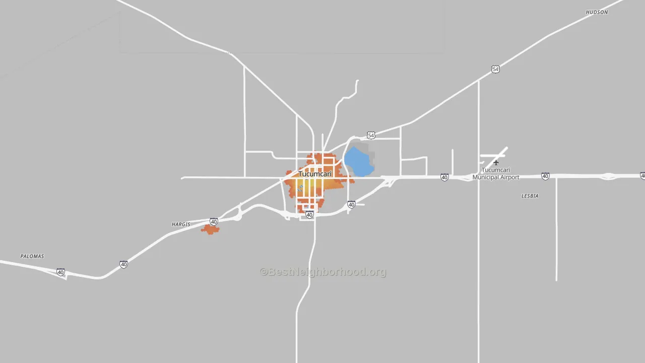 Bike Grade map of 88401, NM