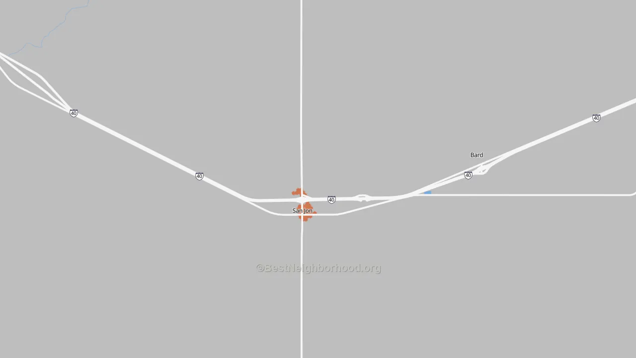 Bike Grade map of 88434, NM