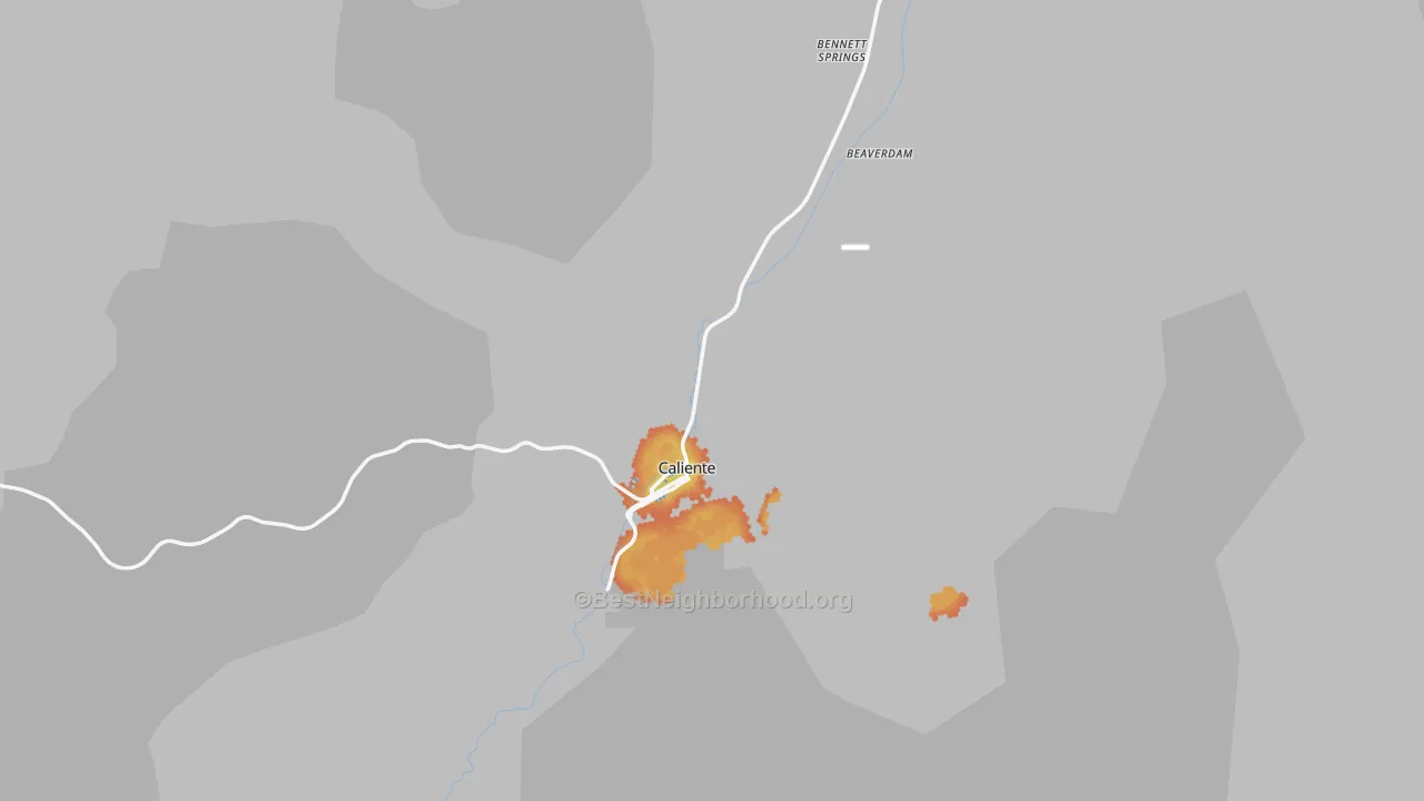 Bike Grade map of 89008, NV