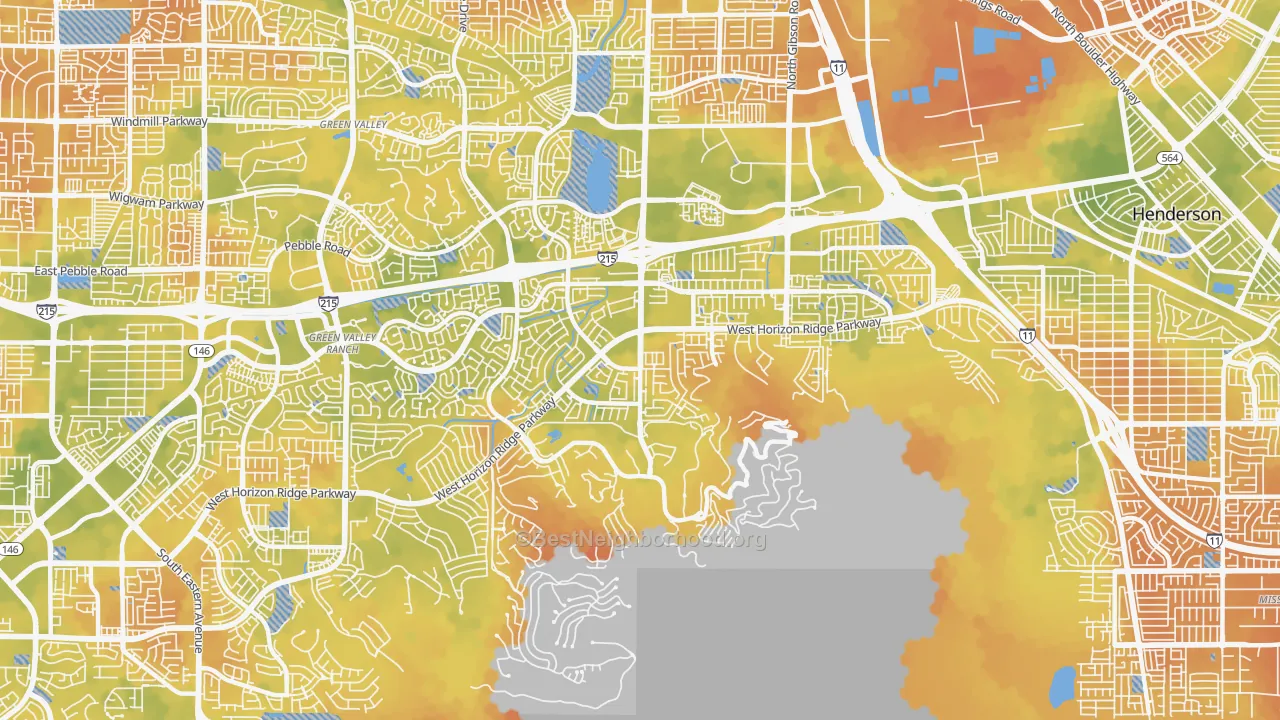 Bike Grade map of 89012, NV