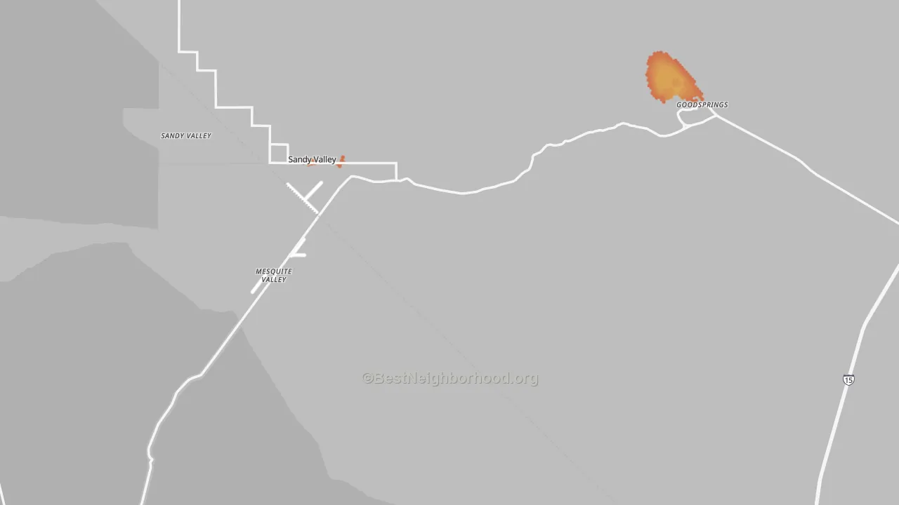 Bike Grade map of 89019, NV