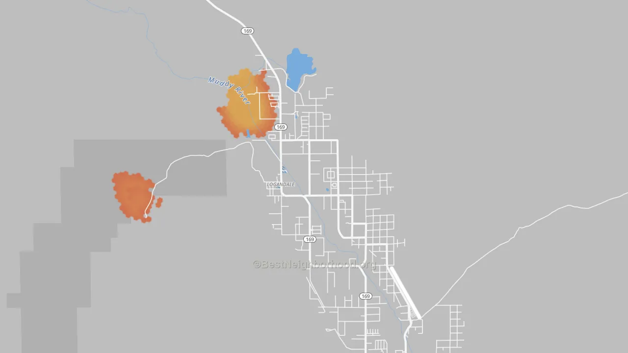 Bike Grade map of 89021, NV