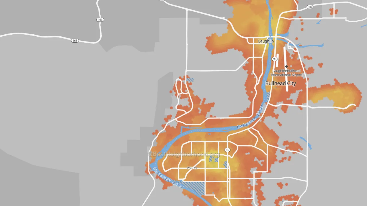 Bike Grade map of 89029, NV