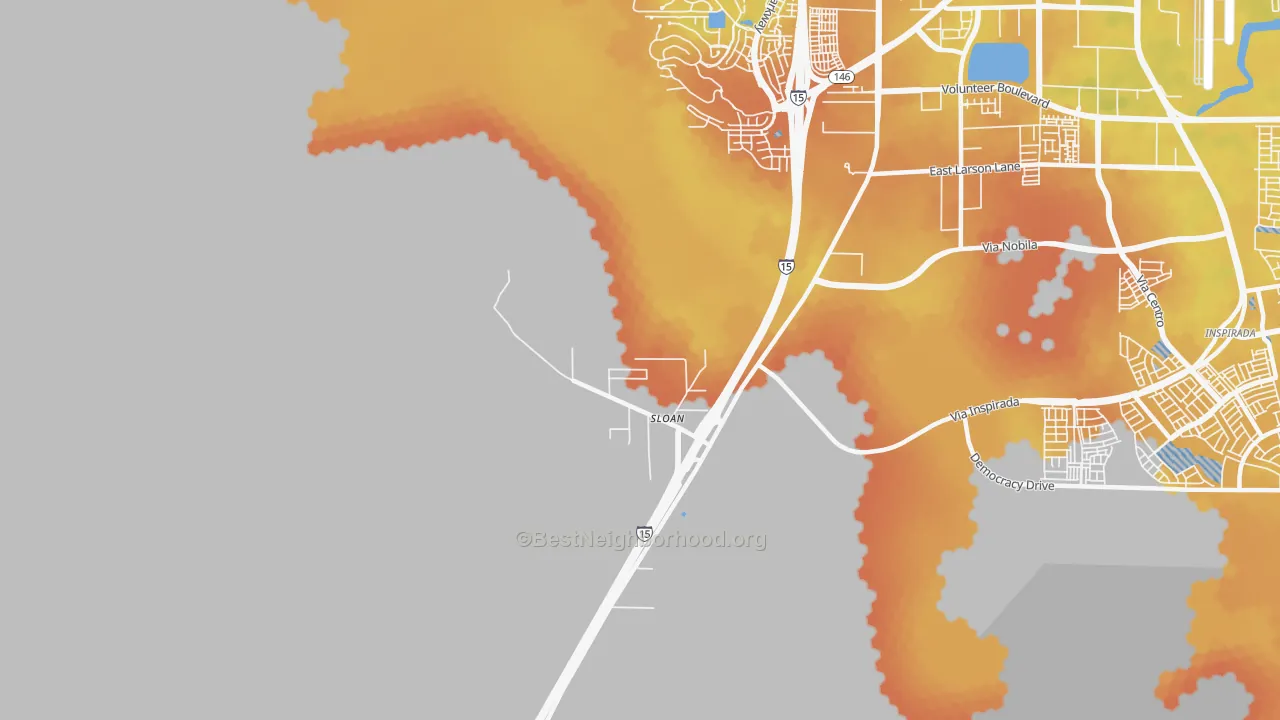 Bike Grade map of 89054, NV