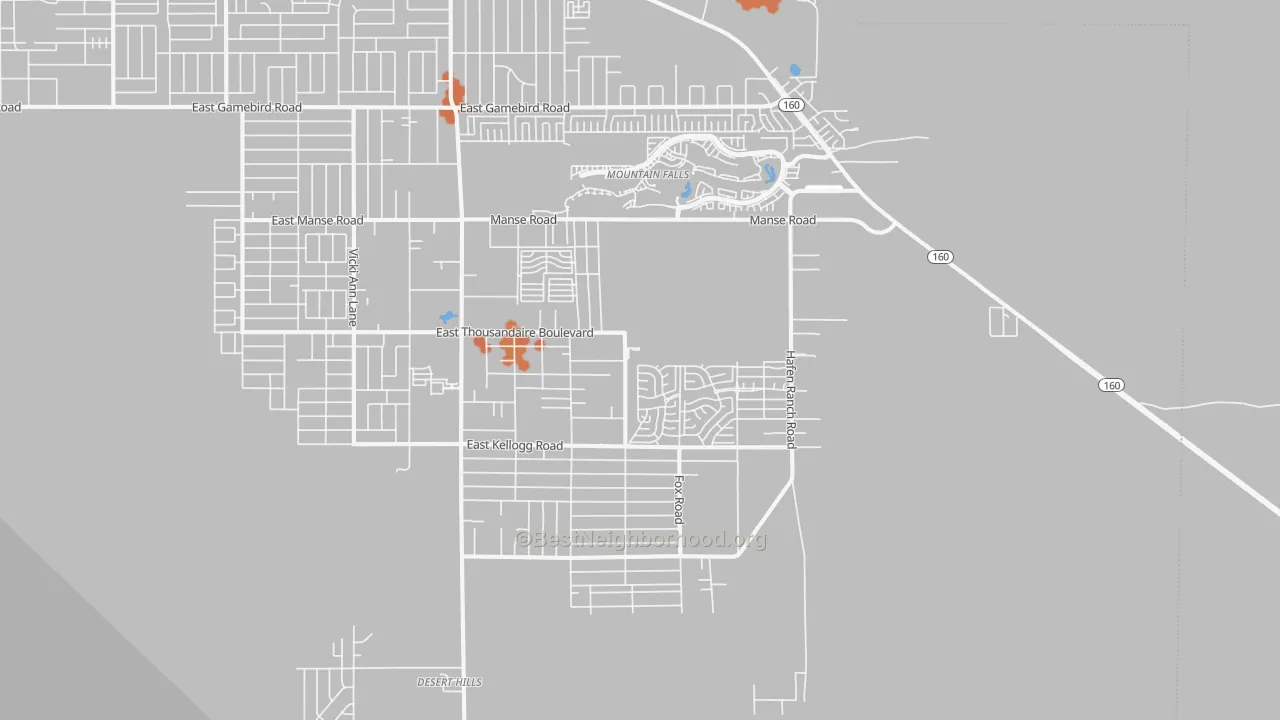 Bike Grade map of 89061, NV
