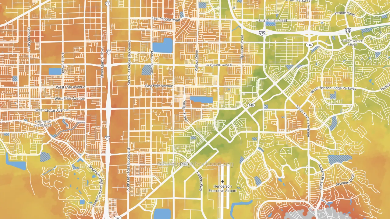 Bike Grade map of 89183, NV