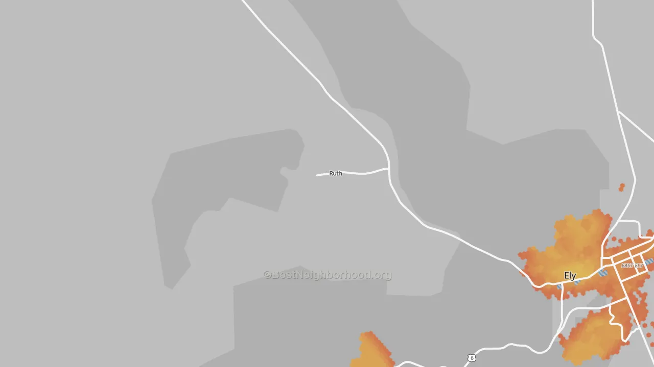 Bike Grade map of 89319, NV