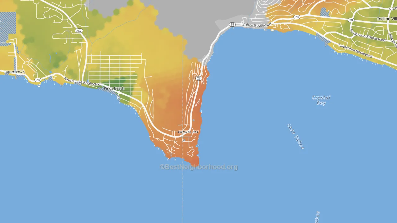 Bike Grade map of 89402, NV