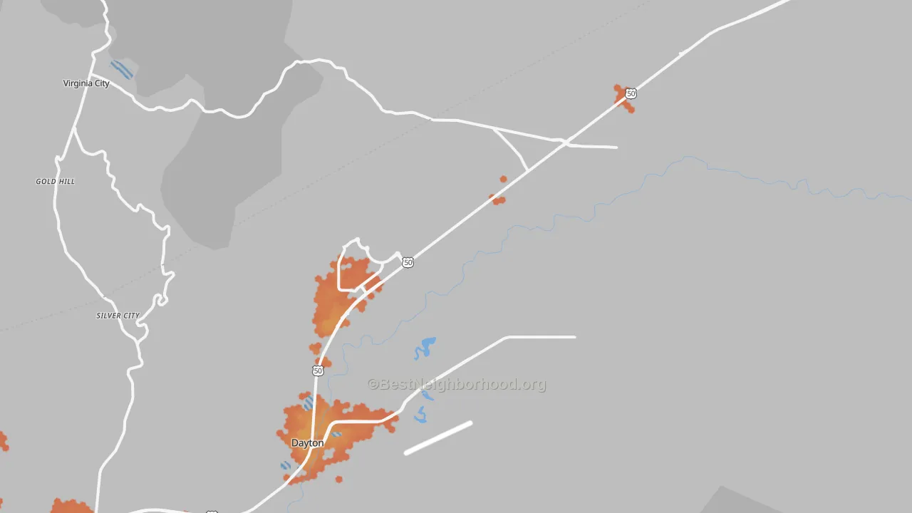Bike Grade map of 89403, NV