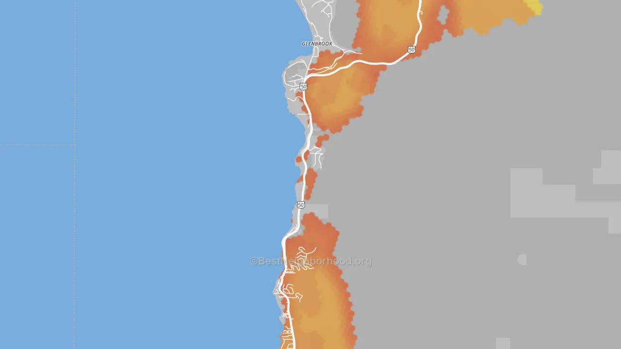 Bike Grade map of 89413, NV