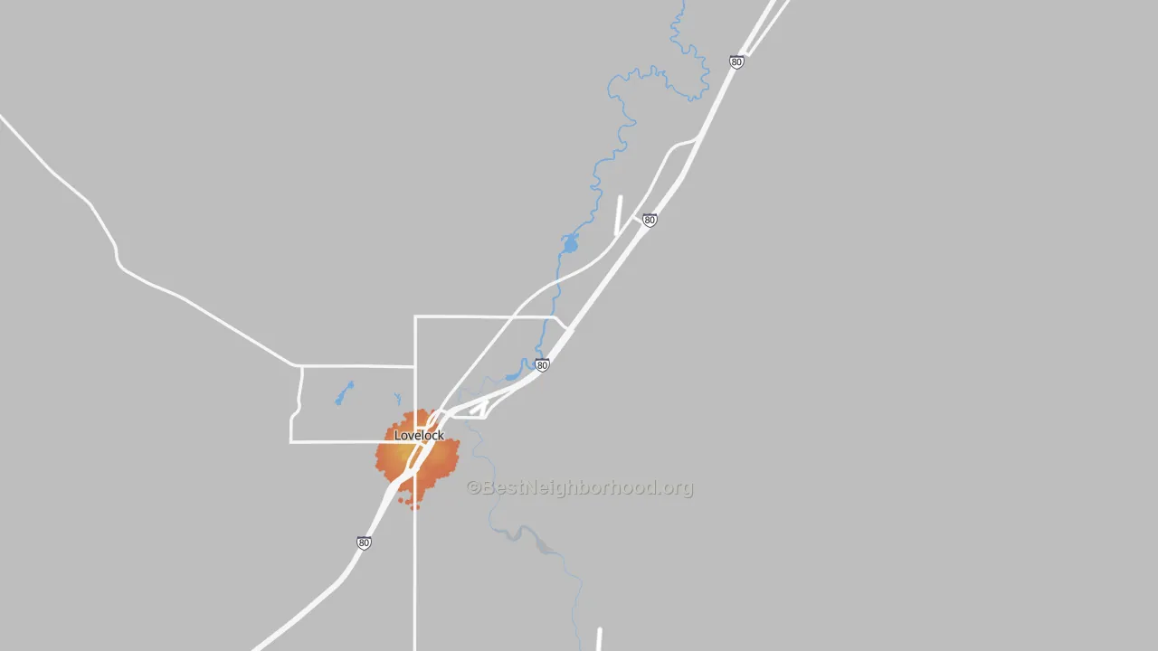 Bike Grade map of 89419, NV