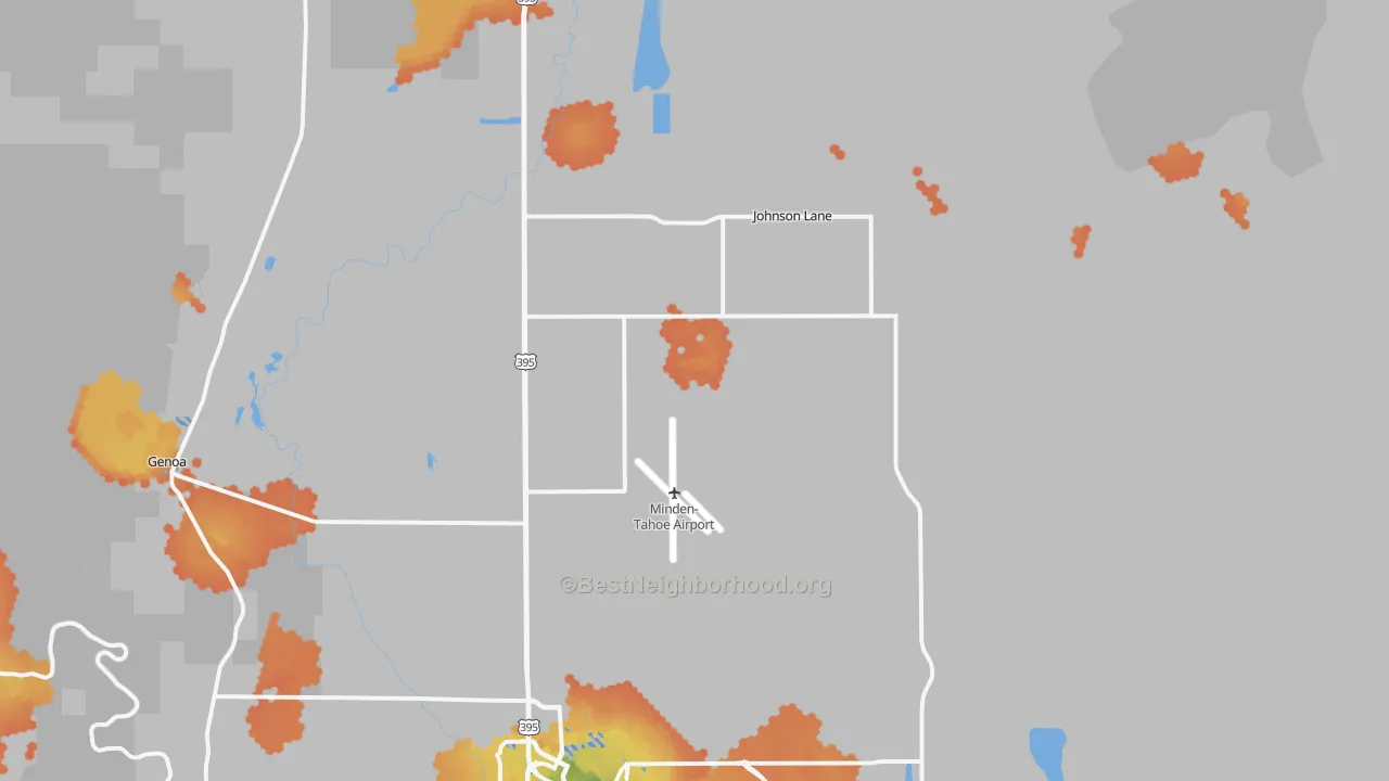 Bike Grade map of 89423, NV