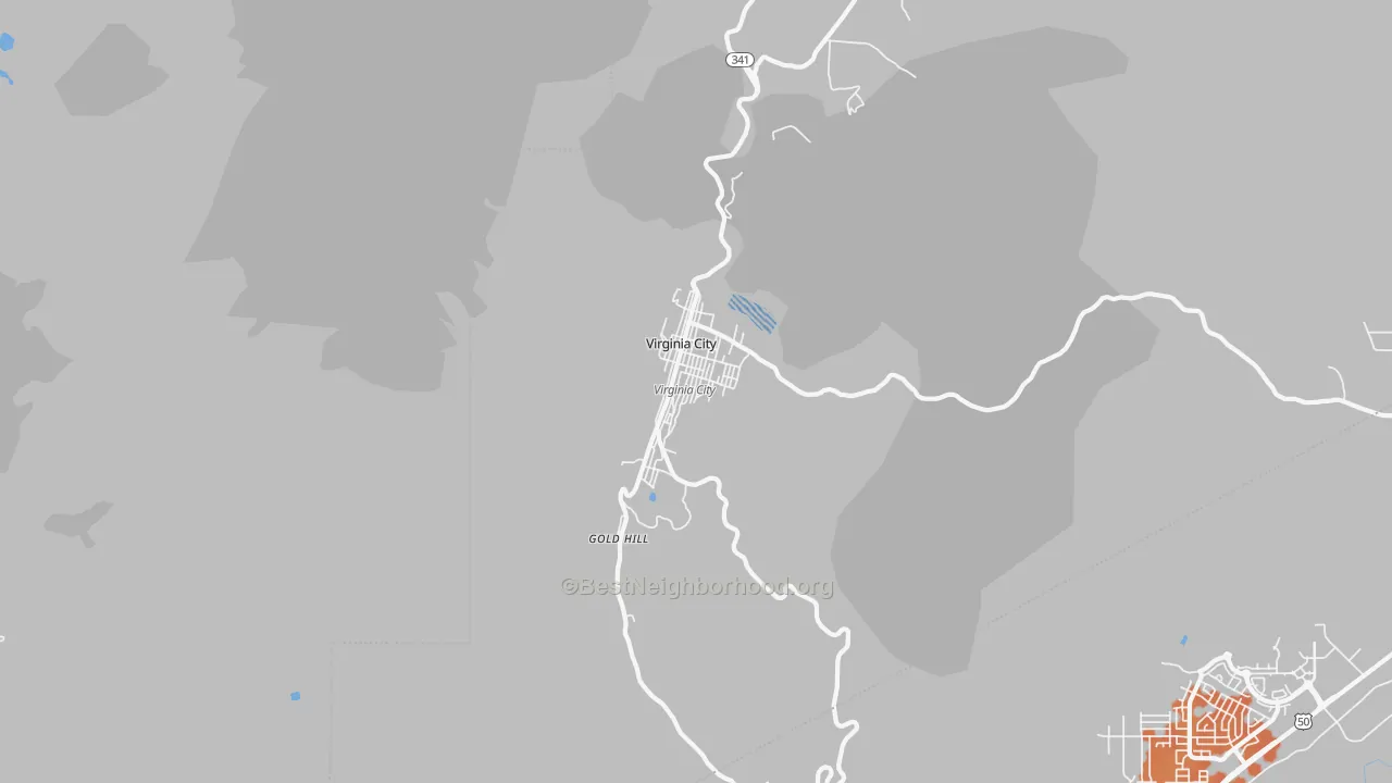 Bike Grade map of 89440, NV