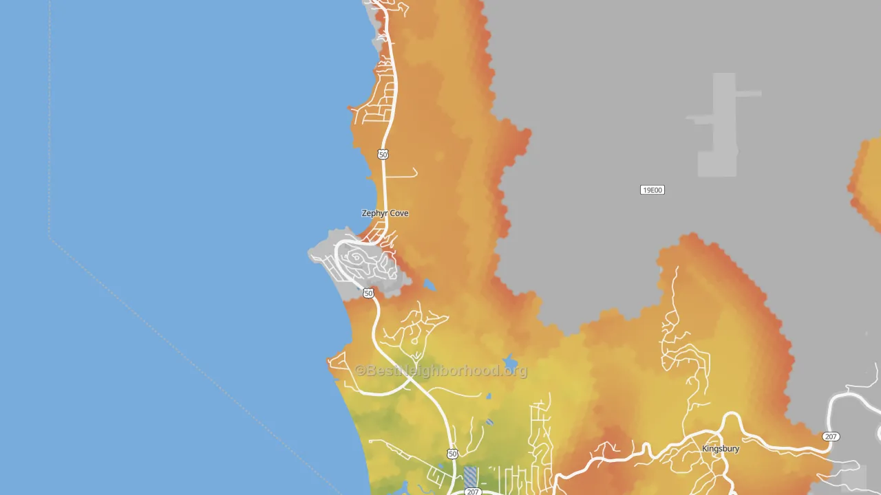 Bike Grade map of 89448, NV