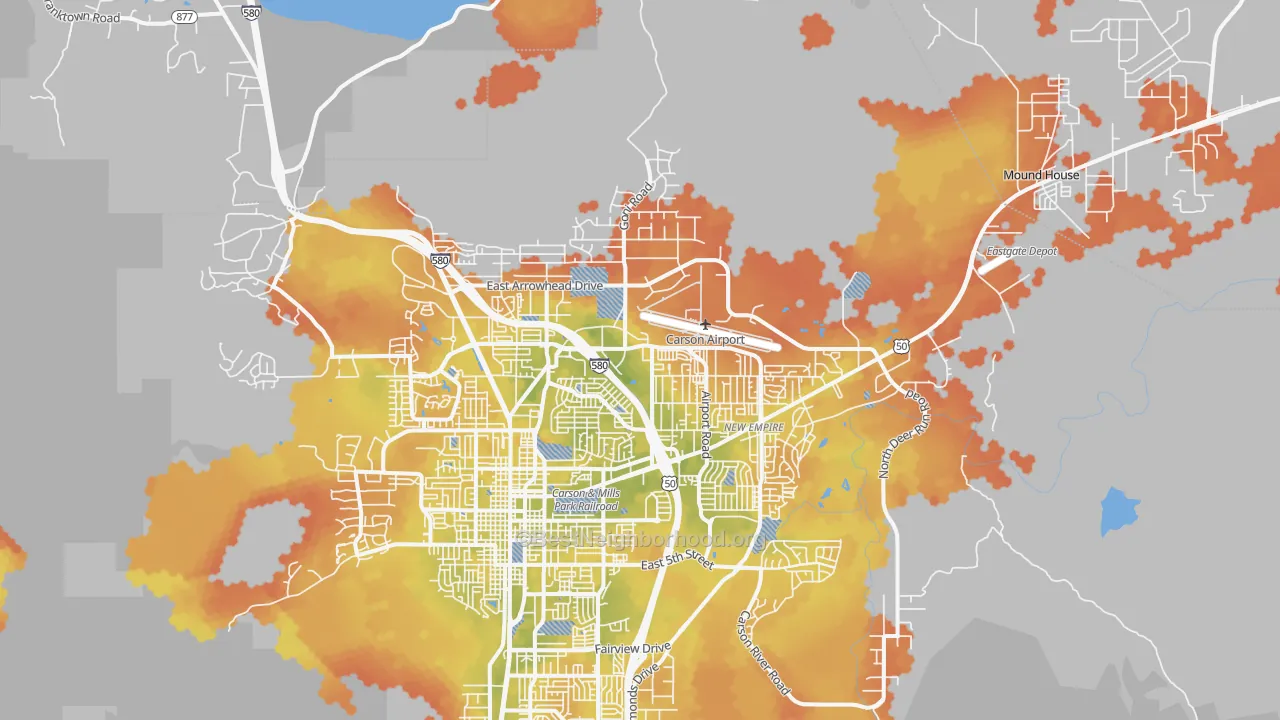 Bike Grade map of 89706, NV
