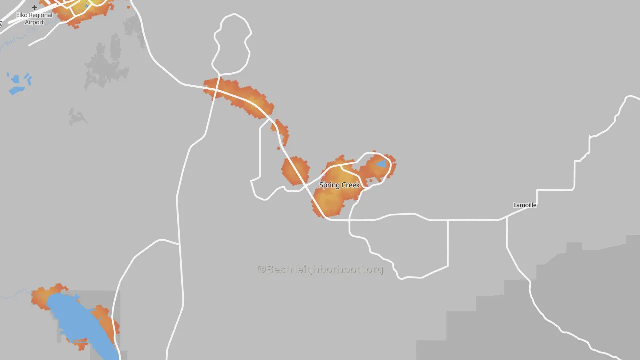 Bike Grade map of 89815, NV