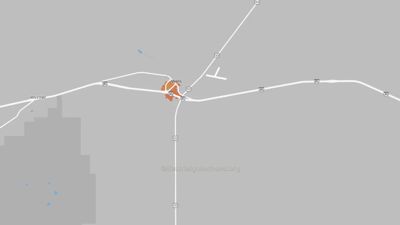 Bike Grade map of 89835, NV
