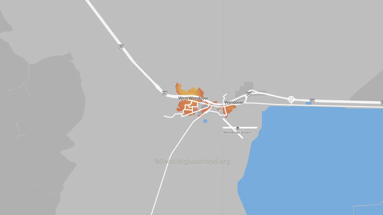 Bike Grade map of 89883, NV