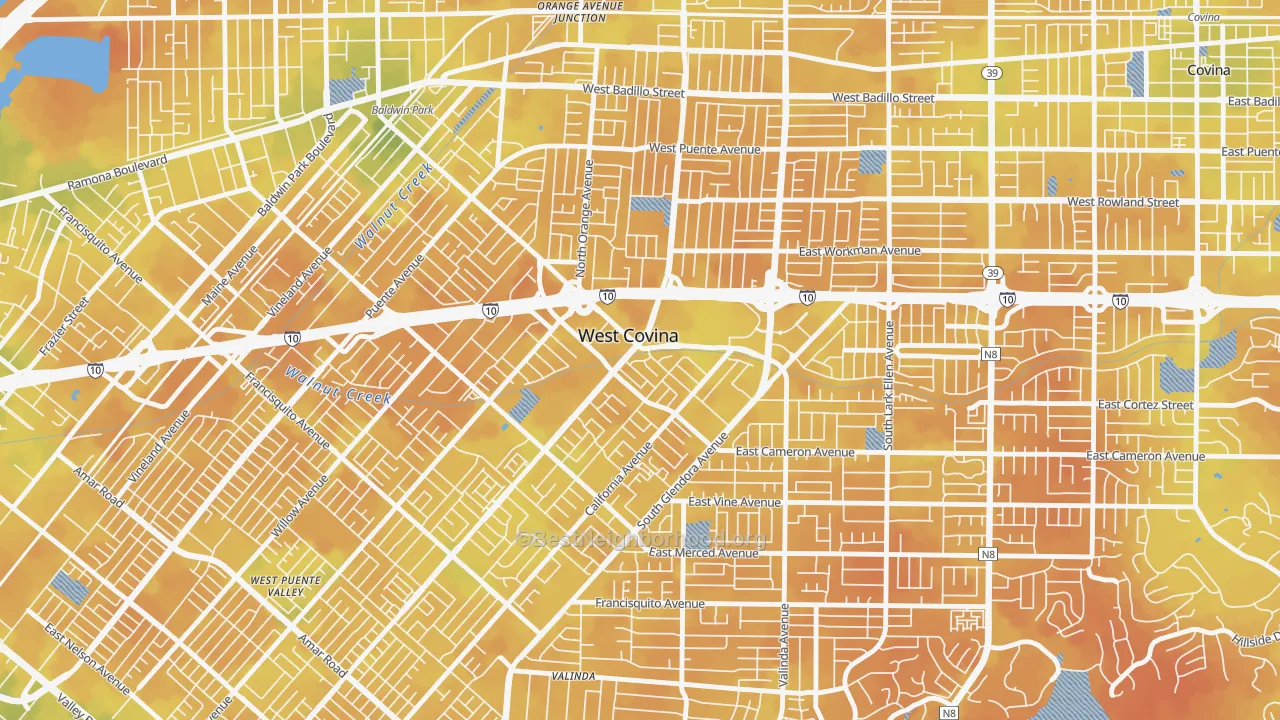 Bike Grade map of 91790, CA