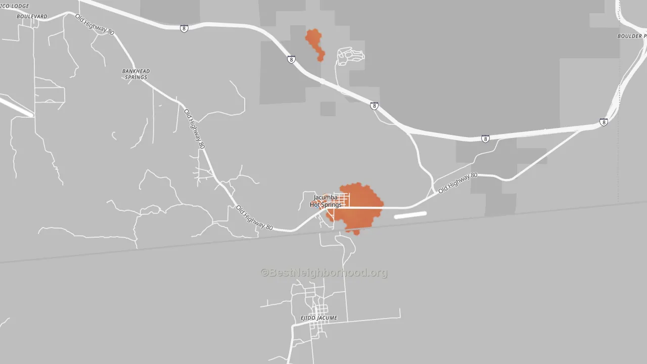 Bike Grade map of 91934, CA