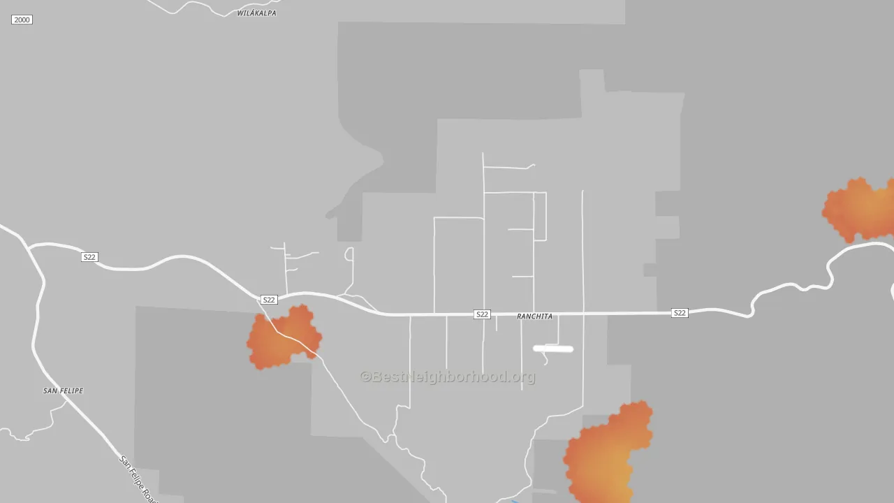 Bike Grade map of 92066, CA