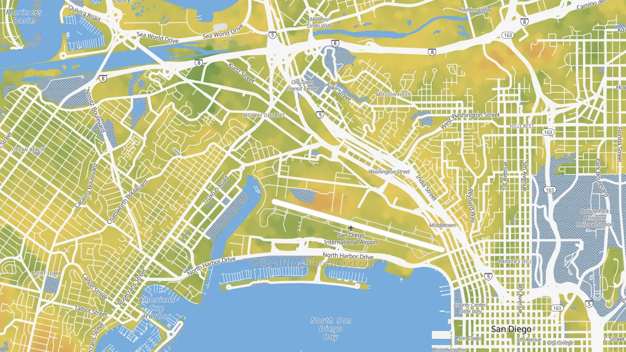 Bike Grade map of 92140, CA