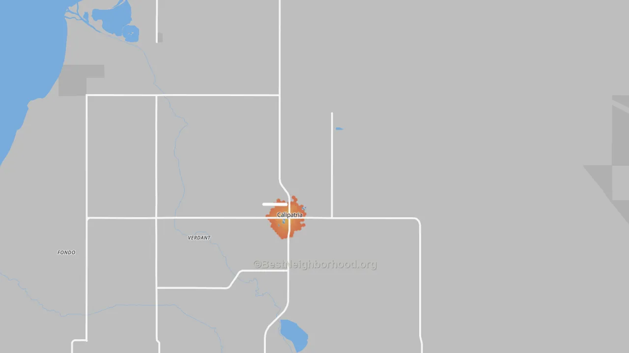 Bike Grade map of 92233, CA