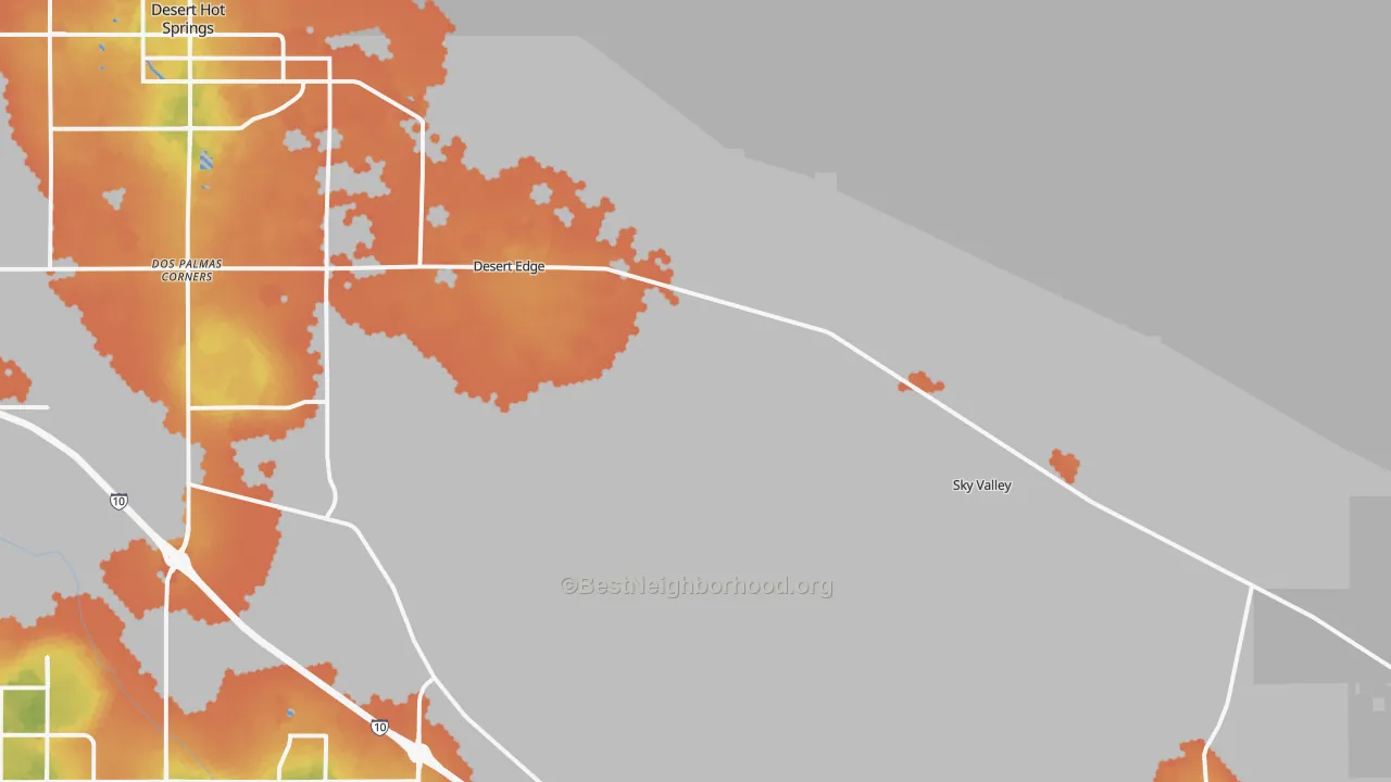 Bike Grade map of 92241, CA